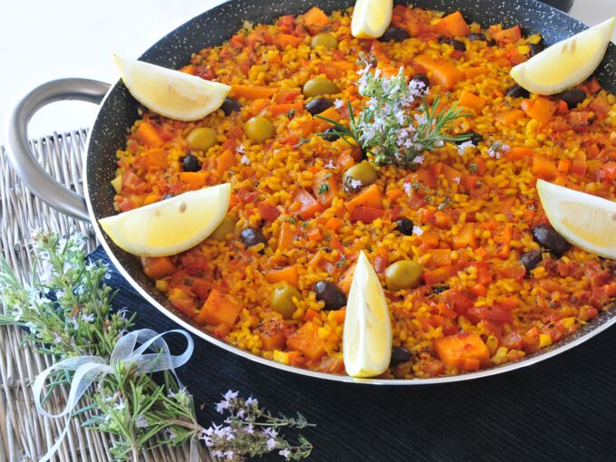 Kürbis-Paella